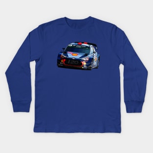 Hyundai i20 WRC - Illustration Kids Long Sleeve T-Shirt